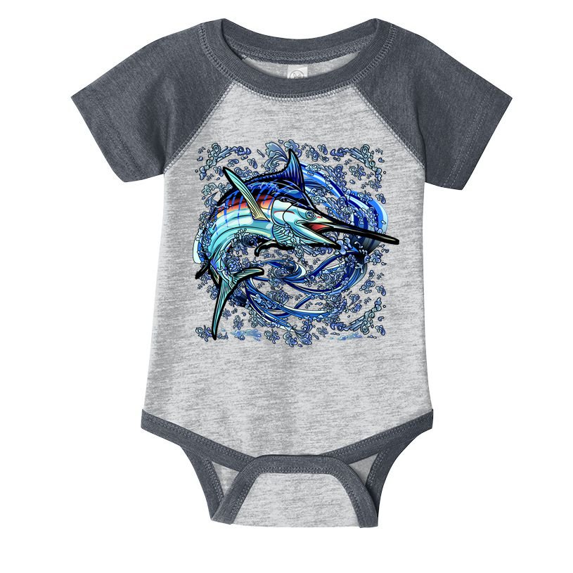 Blue Marlin Infant Baby Jersey Bodysuit