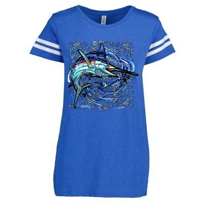 Blue Marlin Enza Ladies Jersey Football T-Shirt