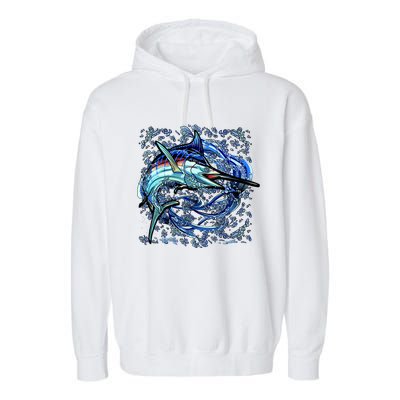 Blue Marlin Garment-Dyed Fleece Hoodie