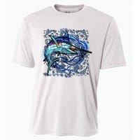 Blue Marlin Cooling Performance Crew T-Shirt