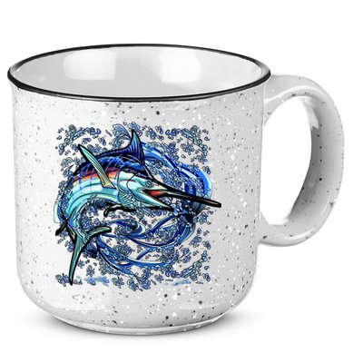 Blue Marlin 15oz Campfire Ceramic Mug