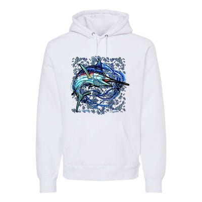 Blue Marlin Premium Hoodie