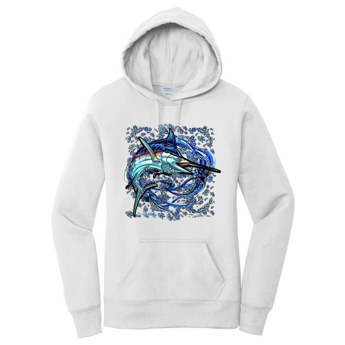 Blue Marlin Women's Pullover Hoodie