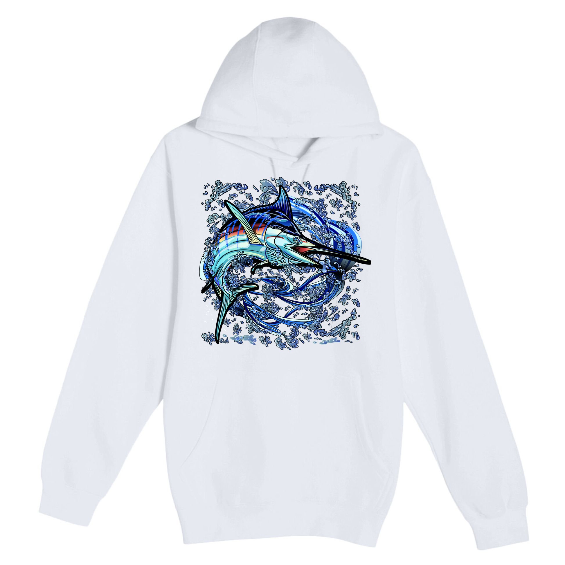 Blue Marlin Premium Pullover Hoodie