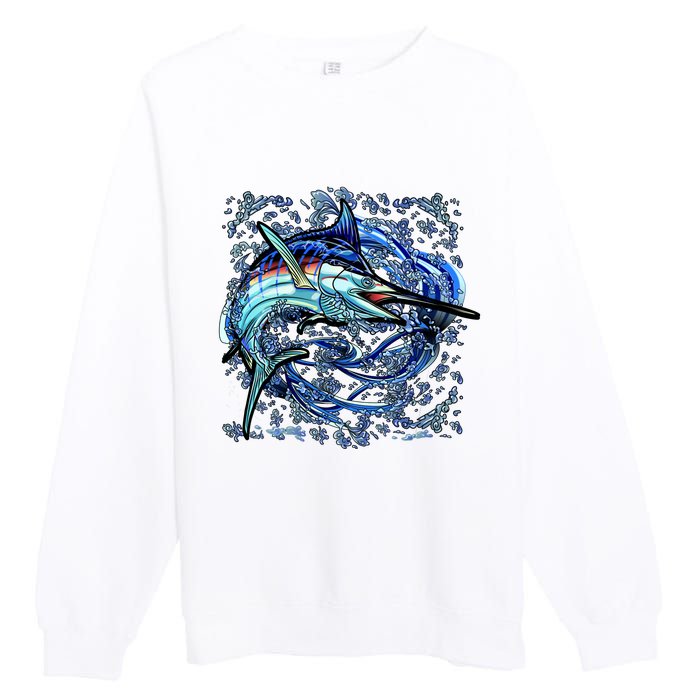 Blue Marlin Premium Crewneck Sweatshirt