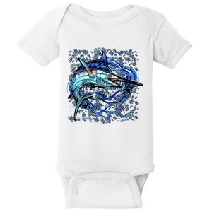 Blue Marlin Baby Bodysuit