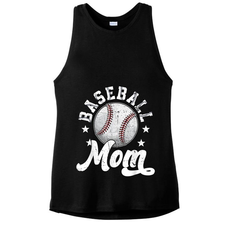 Baseball Mom Ladies PosiCharge Tri-Blend Wicking Tank