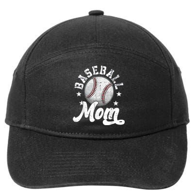 Baseball Mom 7-Panel Snapback Hat