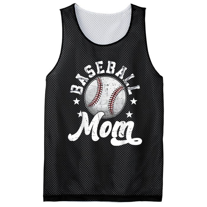 Baseball Mom Mesh Reversible Basketball Jersey Tank