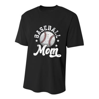 Baseball Mom Youth Performance Sprint T-Shirt