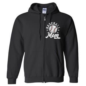 Baseball Mom Full Zip Hoodie