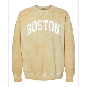 Boston Massachusetts Colorblast Crewneck Sweatshirt