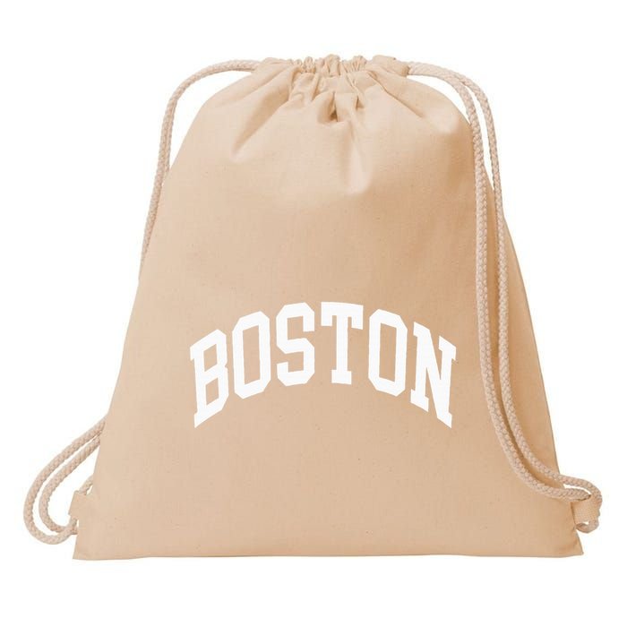 Boston Massachusetts Drawstring Bag