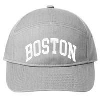 Boston Massachusetts 7-Panel Snapback Hat