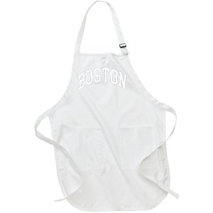 Boston Massachusetts Full-Length Apron With Pockets