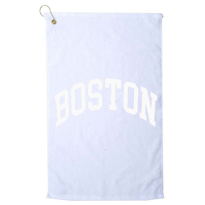 Boston Massachusetts Platinum Collection Golf Towel