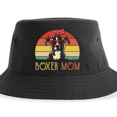 Boxer Mom Boxer Dog Mom Lover Gift Vintage Sustainable Bucket Hat