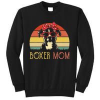 Boxer Mom Boxer Dog Mom Lover Gift Vintage Tall Sweatshirt