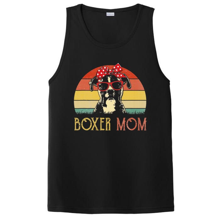 Boxer Mom Boxer Dog Mom Lover Gift Vintage PosiCharge Competitor Tank