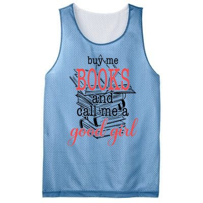 Buy Me Books & Call Me A Good Girl Apparel Book Lover Mesh Reversible Basketball Jersey Tank