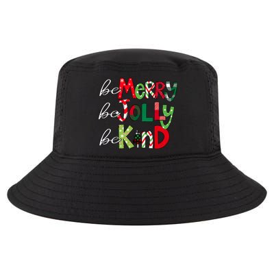 Be Merry Be Jolly Be Kind Merry Christmas Teacher Xmas Pjs Cool Comfort Performance Bucket Hat