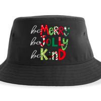 Be Merry Be Jolly Be Kind Merry Christmas Teacher Xmas Pjs Sustainable Bucket Hat