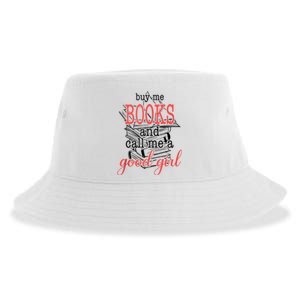 Buy Me Books & Call Me A Good Girl Apparel Book Lover Sustainable Bucket Hat