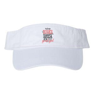 Buy Me Books & Call Me A Good Girl Apparel Book Lover Valucap Bio-Washed Visor