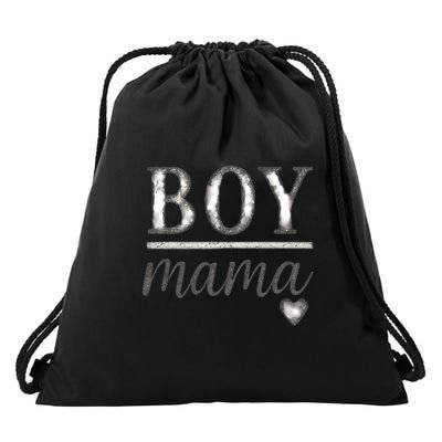 Boy Mama Drawstring Bag