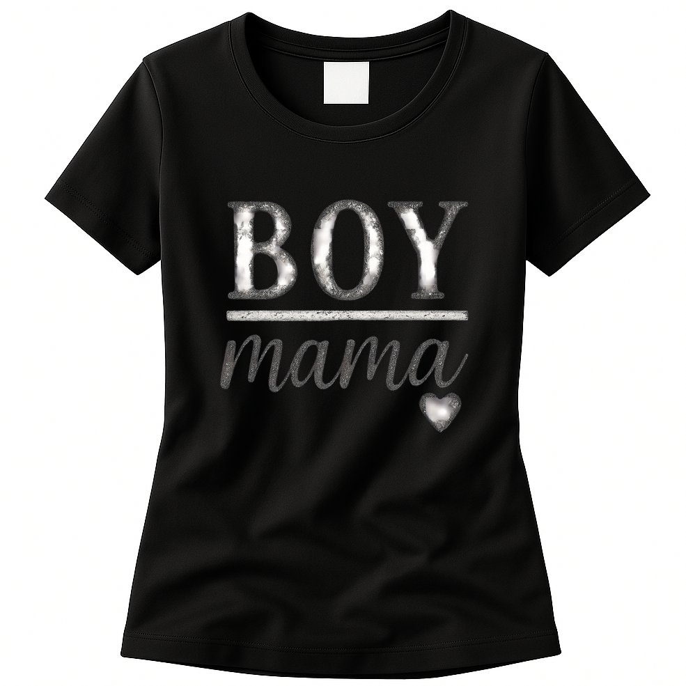 Boy Mama Womens T-Shirt