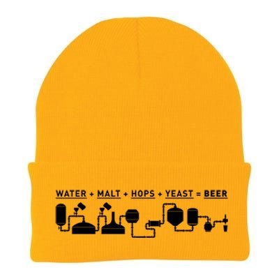 Beer Making Cycle Diagram For Homebrew Gift Knit Cap Winter Beanie