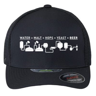 Beer Making Cycle Diagram For Homebrew Gift Flexfit Unipanel Trucker Cap