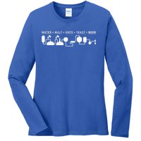 Beer Making Cycle Diagram For Homebrew Gift Ladies Long Sleeve Shirt