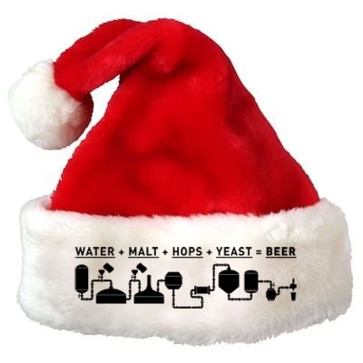 Beer Making Cycle Diagram For Homebrew Gift Premium Christmas Santa Hat