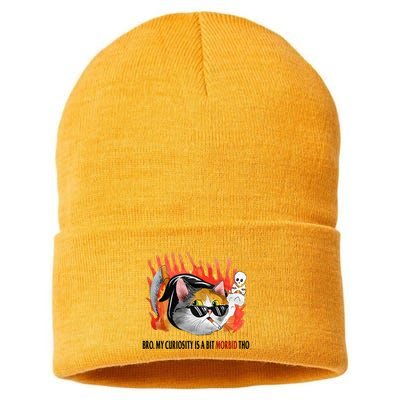 Bro My Curiosity Is A Bit Morbid Tho Sustainable Knit Beanie