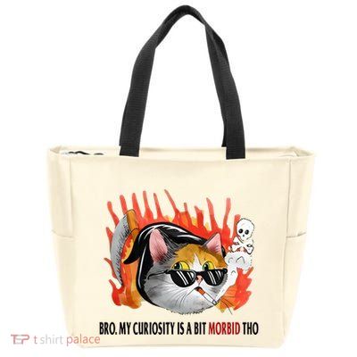 Bro My Curiosity Is A Bit Morbid Tho Zip Tote Bag