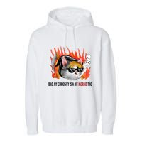 Bro My Curiosity Is A Bit Morbid Tho Garment-Dyed Fleece Hoodie