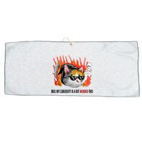 Bro My Curiosity Is A Bit Morbid Tho Large Microfiber Waffle Golf Towel