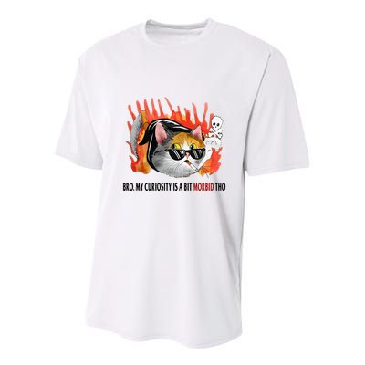 Bro My Curiosity Is A Bit Morbid Tho Youth Performance Sprint T-Shirt