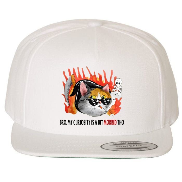 Bro My Curiosity Is A Bit Morbid Tho Wool Snapback Cap