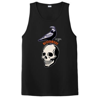 Baltimore Maryland Crow Birds Skull Hardcore Logo PosiCharge Competitor Tank