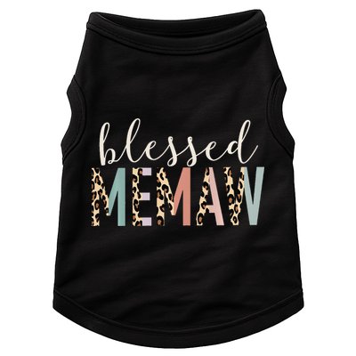 Blessed Memaw Cute Leopard funny mother's day Doggie Tank