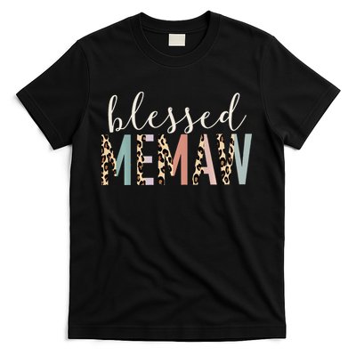 Blessed Memaw Cute Leopard funny mother's day T-Shirt