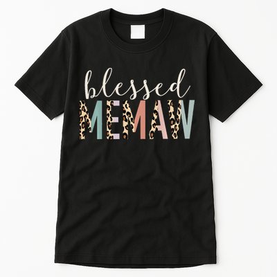 Blessed Memaw Cute Leopard funny mother's day Tall T-Shirt