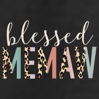 Blessed Memaw Cute Leopard funny mother's day Adult Drive Performance Visor