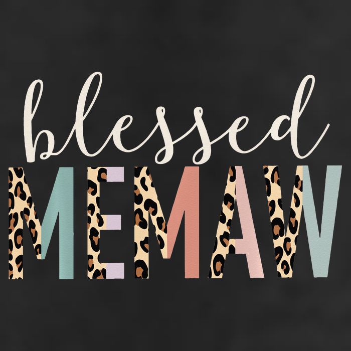 Blessed Memaw Cute Leopard funny mother's day Adult Drive Performance Visor