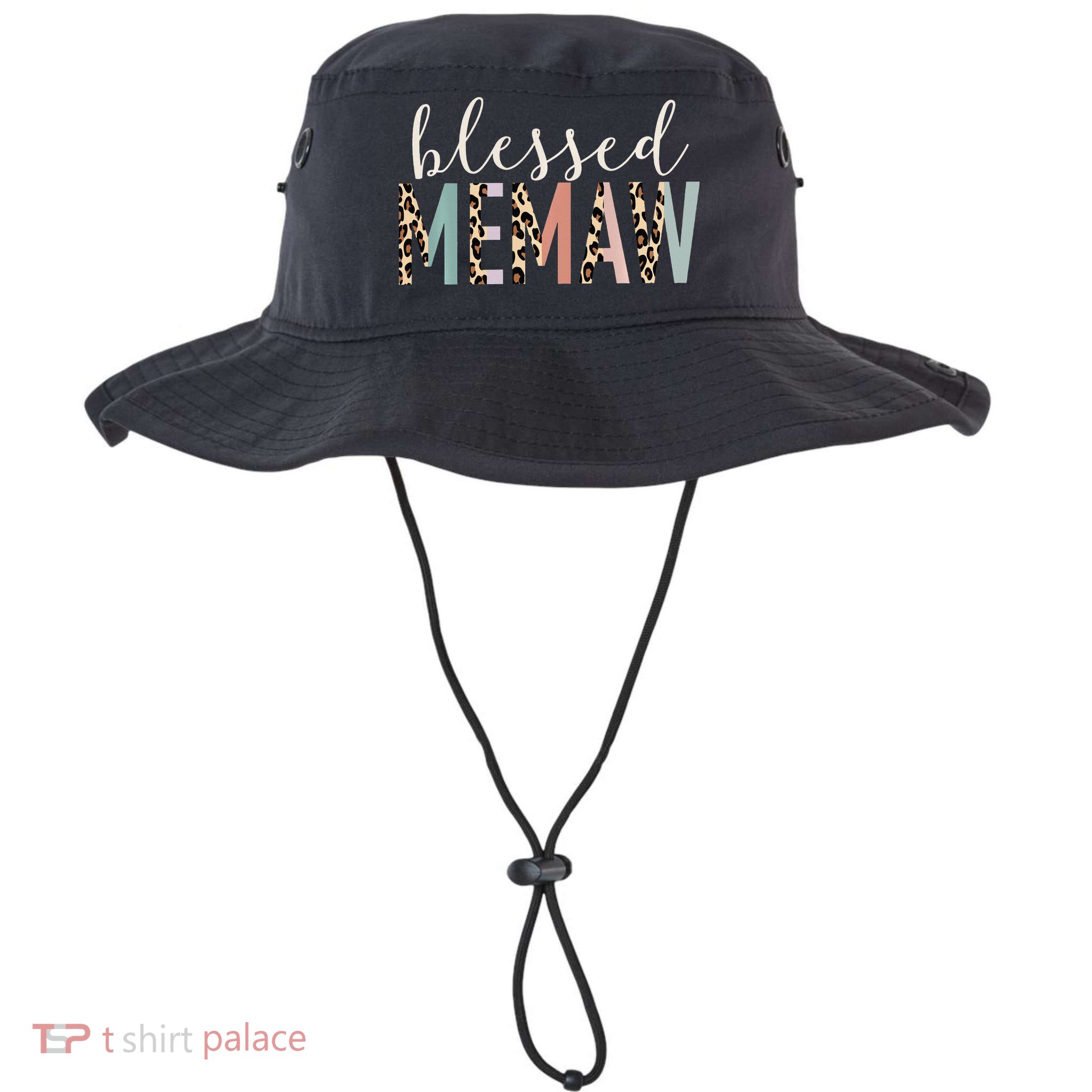 Blessed Memaw Cute Leopard funny mother's day Bucket Hat