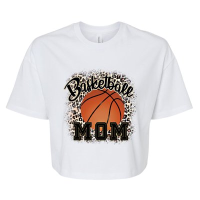 Basketball Mom Cool Gift Bella+Canvas Jersey Crop Tee