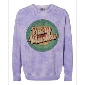 Barry Manilow Circle Retro Colorblast Crewneck Sweatshirt