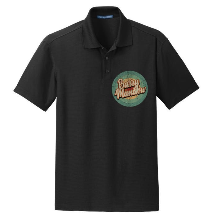 Barry Manilow Circle Retro Dry Zone Grid Polo